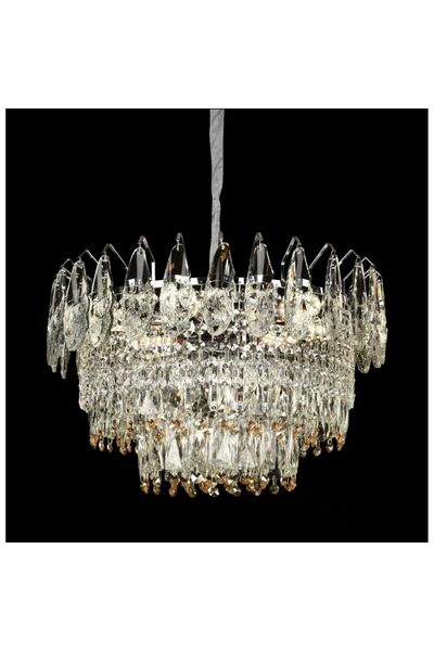 Flippy MAJESTIC Eleganza Crystal Chandelier, 9x E14, Diameter 50cm, Glossy Ch...