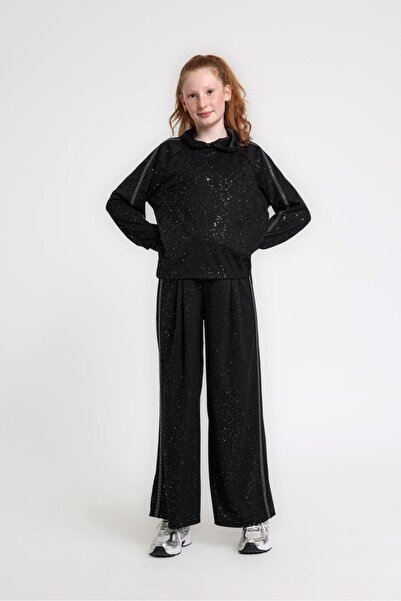 HAUSEkids بدلة ألارا ماجيك للفتيات من 10-14 سنة - أسود