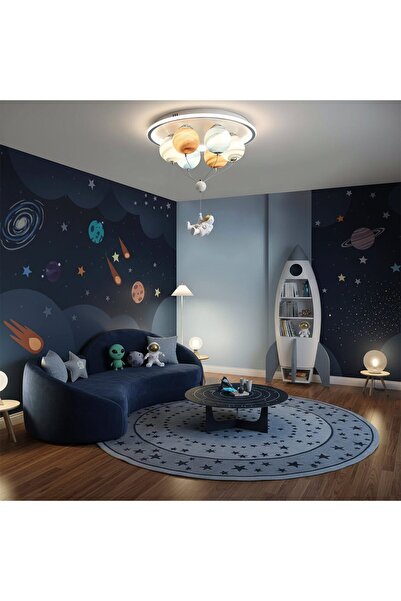 Flippy Πολυέλαιος LED ASTRONAUT 60W, 6x E27, Ψυχρό/Θερμό/Ουδέτερο φως, Λευκό