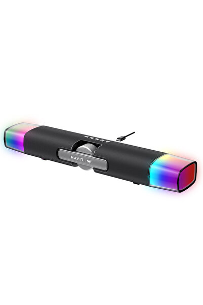 Havit Gamenote SK222 RGB Oyuncu Kablolu Bluetooth Soundbar Hoparlör, Çift Mod...