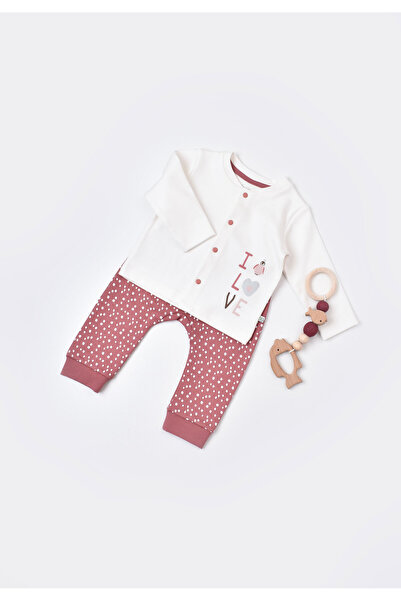 Biorganic Φόρμα βρεφική με κουμπάκια Little Love - Πολύχρωμο