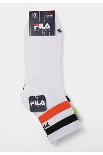 FILA Lifestyle Quarter Socks Fashion White 3 τεμάχια - Πολύχρωμο