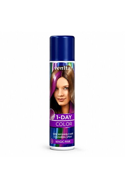 Generic Brand Temporary Hair Color Spray, Venita 1DAY, 50 ml, Magic Pink