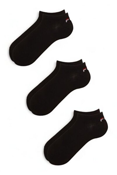 FILA Σοσόνια Unisex Invisible Plain 3 Pack - Μαύρο