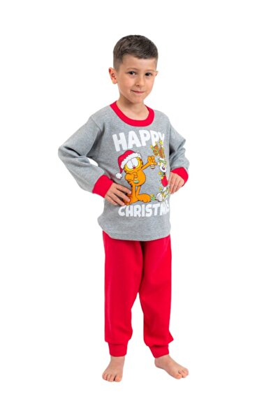 Nina Club Πιτζάμα παιδική Family Boy Christmas Grey - Γκρι