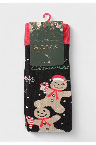 Soma Χριστουγεννιάτικες Κάλτσες Socks “Gingerbread Joy” – Πετσετέ, Βαμβακερές...