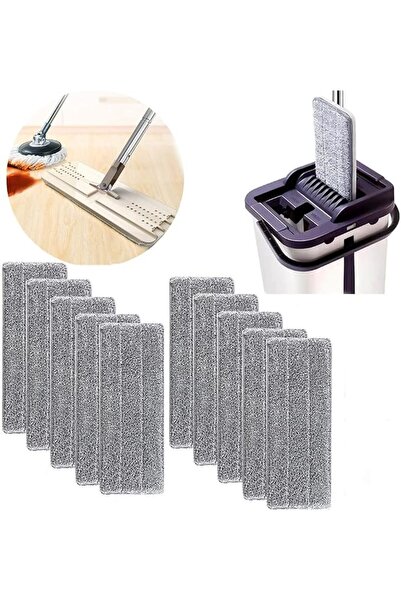 U-HOOME U HOOME 12.6" Microfiber Mop Cloth, 10pcs Microfibre Replacement Mop ...