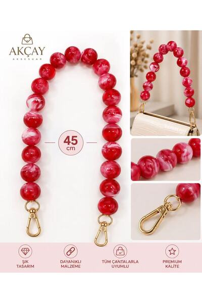 Akçay Aksesuar حقيبة أكريليك سابي مستديرة 45 سم