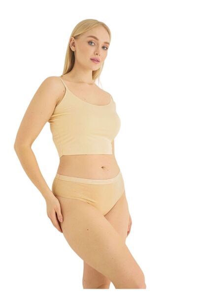SeXen Σλίπ με εξωτερικό λάστιχο ψηλοκάβαλα Isabella Beige 5 Τεμ. - Μπεζ