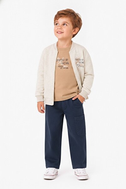 HAUSEkids 1-4 Years Old Crafted Homer Boys' 3-Piece Set-Ecru