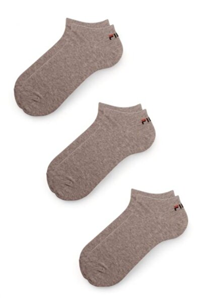 FILA Σοσόνια Unisex Invisible Plain 3 Pack - Γκρι