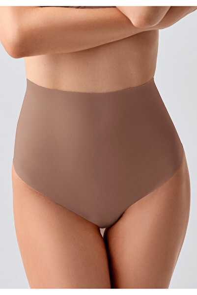 NEWBRA LINGERIE String Γυναικείο Laser Cut Ψηλόμεσο New Bra Lingerie Cappucci...