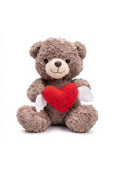 Feyza Oyuncak Winged Heart Plush Bear White 50cm. |   3+ Years Old |   1 Piec...