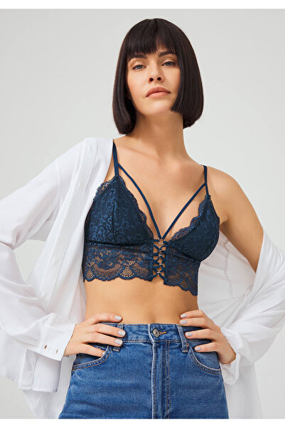 Cottonhill Bralette So Elegant - Πετρόλ