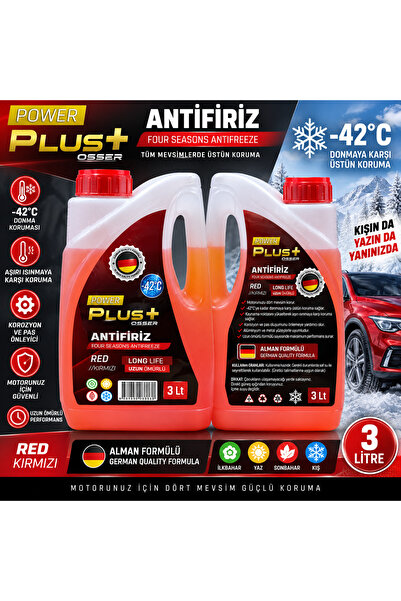 Power Plus Antifiriz Kırmızı -42 Derece Dayanım Red Long Lıfe Uzun Ömürlü Alm...
