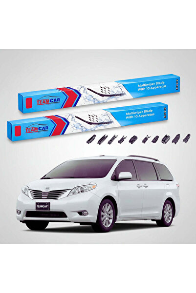 TEAMCAR Windshield wipers Toyota Sienna L3 XL30 2010-2020 | Front Set Flat Pr...