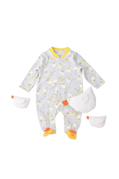 Bibaby Φορμάκι βρεφικό με οργανικό βαμβάκι Chick&Chick - Γκρι