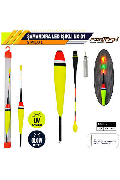 trançabalıkçılık Portfish Şamandıra Led Işıklı No:01 7Gr