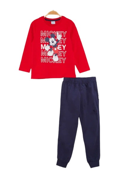 Çimpa Πιτζάμα για αγόρι βαμβακερή Cimpa Disney Mickey Mouse κόκκινη - Κόκκινο