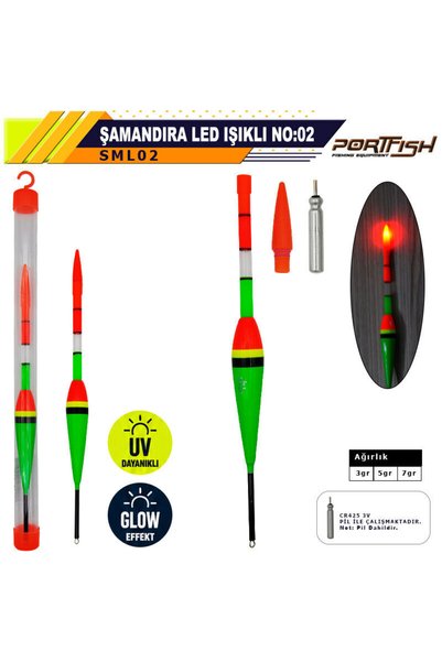 trançabalıkçılık Portfish Şamandıra Led Işıklı No:02 7Gr