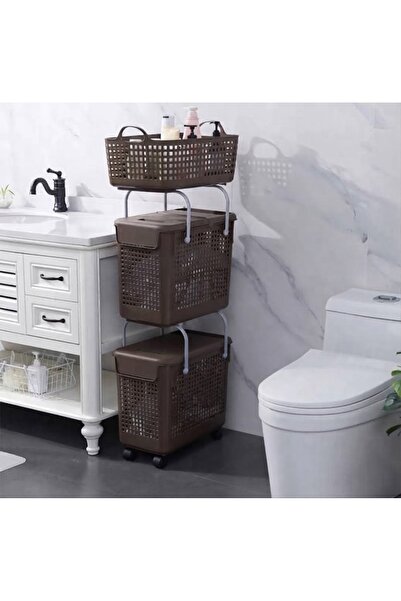 cc bin shihon Portable Bathroom and Laundry Storage and Organization Basket (...