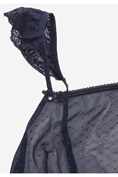 Cottonhill Σετ Bralette - Boxer Romantic Lace - Μπλε