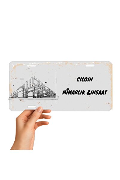 Hediye Vakti Ειδική Μεταλλική Πινακίδα Γραφείου για Μηχανικούς Μιμαρίας - Δια...