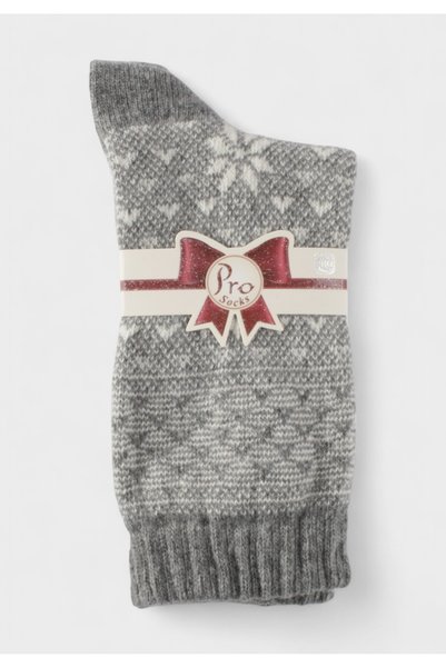 Pro Socks “Frosty Silver” Wool Blend – Γυναικεία Μάλλινη Κάλτσα - Γκρι