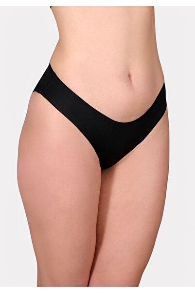 NEWBRA LINGERIE Σλιπ String Laser Cut New Bra με σιλικόνη Μαύρο