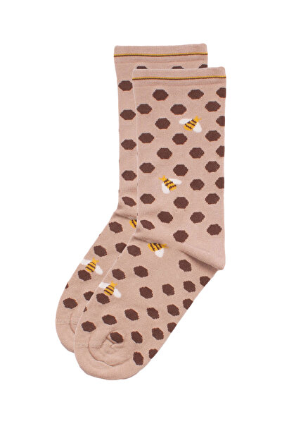 Pro Socks Κάλτσες γυναικείες Modal Soft Bees - Μπεζ