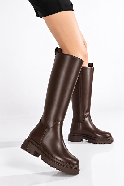moun shoes أحذية نسائية ذات لون بني