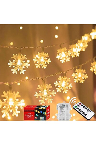 GENERAL Party Decoration Snowflake Lights, 80LED 10M Lights with Remote, Twin...
