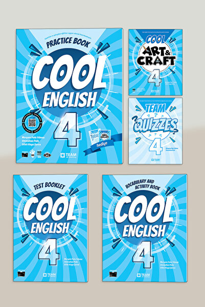 TEAM ELT PUBLISHING 2026 Güncel Baskı Cool English 4 Practice(Quizzes+Art&Cra...
