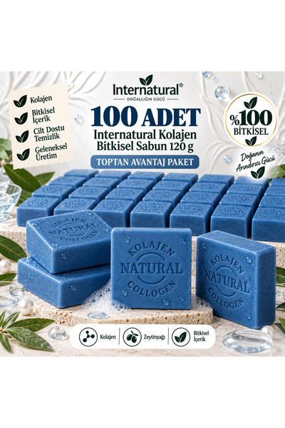 Dermolive Internatural Collagen Herbal Soap 120 g - 100 Pieces