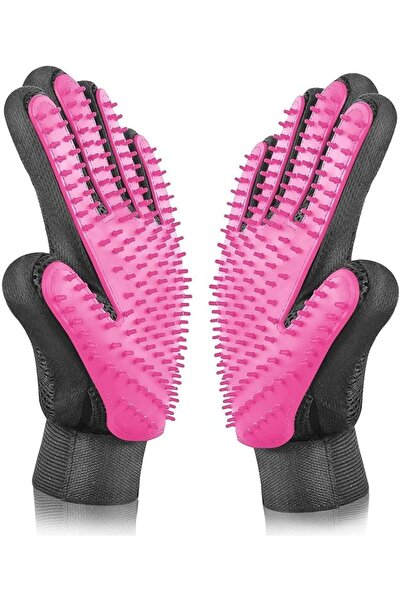 Bukela Pet Grooming Gloves, Dog Deshedding Glove, 5-Finger Silicone Massage B...