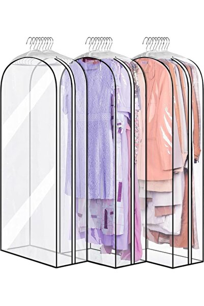 GENERAL 3 Pack Hanging Garment Bag Suit Bag Suit Cover Dustproof Clothes Covers