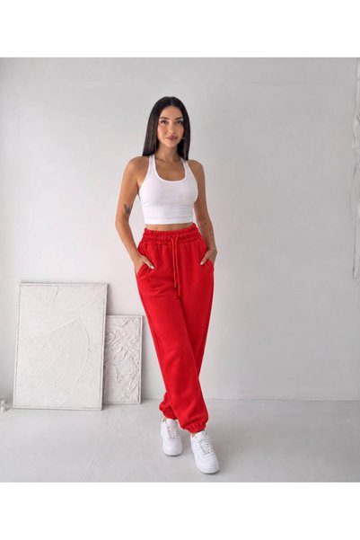 OZD Active Yüksel High Waist Elastic Cuffed Inside-Drawstring Sweatpants
