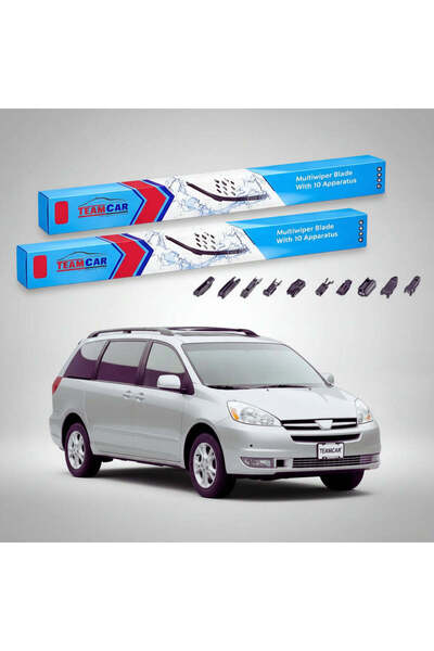 TEAMCAR Windshield wipers Toyota Sienna L2 XL20 2006-2010 | Front Set Flat Pr...