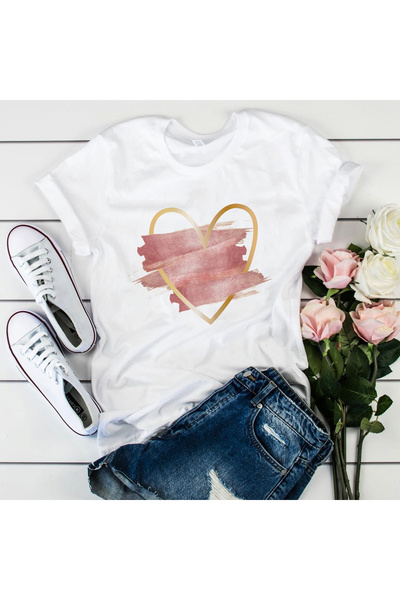 Orielle Tricou Inimă Roz