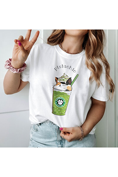 Orielle Tricou Pistachio Catpuccino