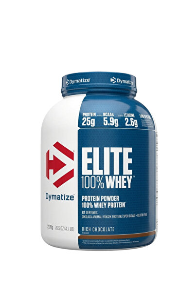 Dymatize Elite 100% Whey Protein 2170 Gram 62 Servis Çikolata - (İzole-Hidrol...