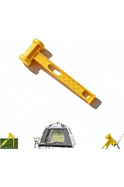 Generic Ultralight PE Camping Hammer with Stake Puller Hole, Portable Multifu...