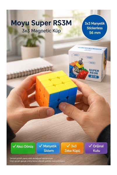 Moyu Meilong Super RS3M 3X3 Magnetic Küp / MF8829 Zeka Küpü