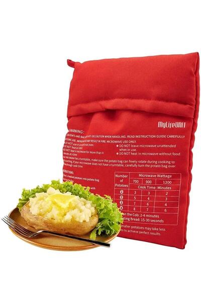 Munico Mikrodalga Patates Pişirme Poşeti Fırında Patates Pişirme Hızlı Hızlı ...