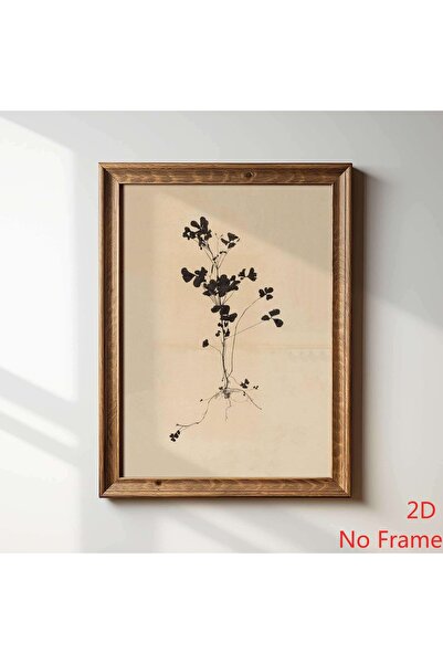 Generic Brand 1pc Vintage Botanical Canvas Poster with Roots, Antique Plant I...