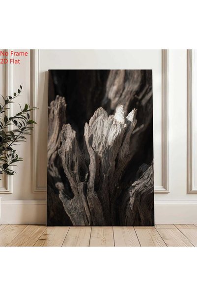 Generic Brand 1pc Weathered Driftwood Canvas Wall Art Print, Contemporary Fin...