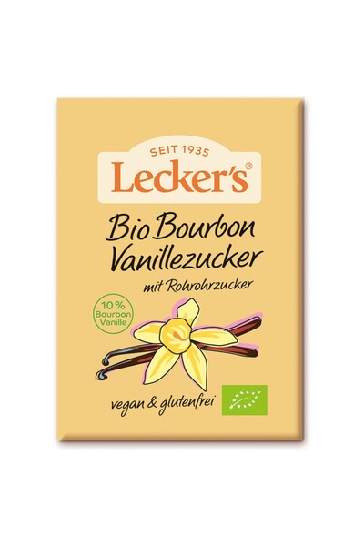 Lecker's Vanilla sugar with 10% Bourbon vanilla 2x8g, gluten-free organic, 16g