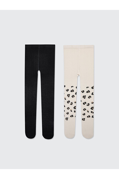 LC Waikiki I Embroidered Baby Girl Pantyhose 2-Pack from Freezen Store