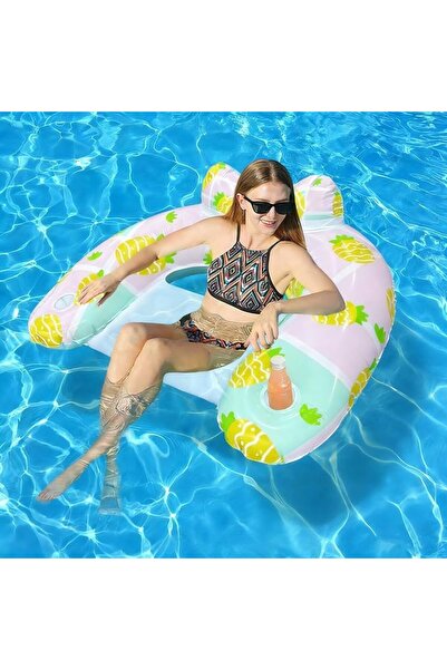 GENERAL Andana Inflatable Floating Chair for Adults, Inflatable Water Enterta...