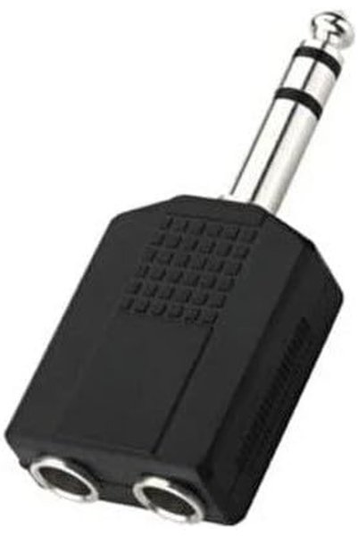 KHİ-ZAİ 6.3 mm jack çoğaltıcı 6.3 mm erkek 2x 6.3 mm dişi jack gitar jack çoğaltıcı